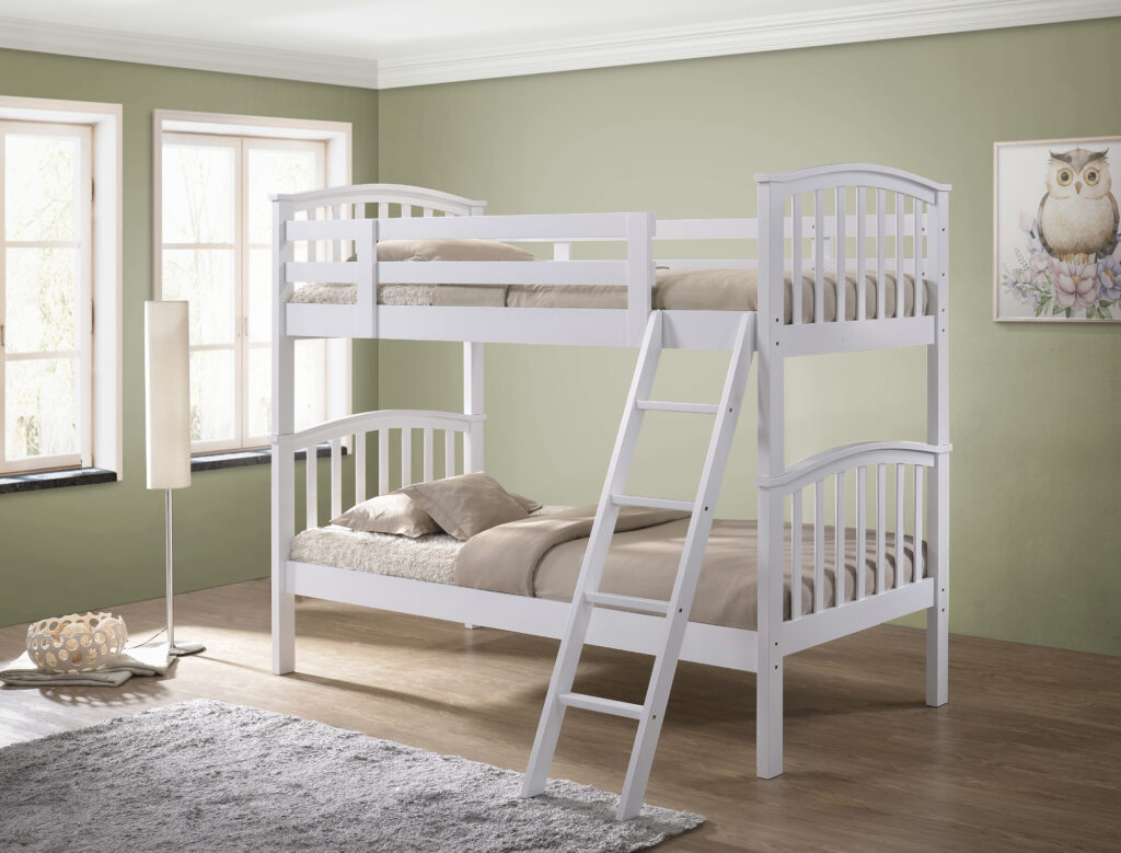 Barbican White Bunk Bed | Majestic Furnishings