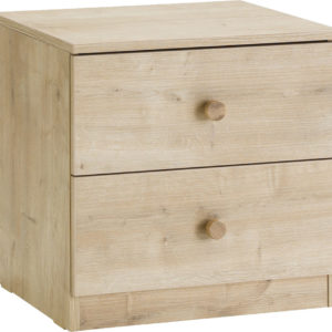Cilek Mocha 2 Drawer Bedside Cabinet - MDF Wooden Texture