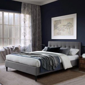 Norwood Grey Fabric Bed